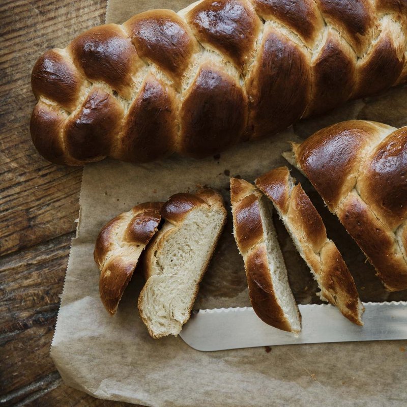 3 Strang Zopf gebacken