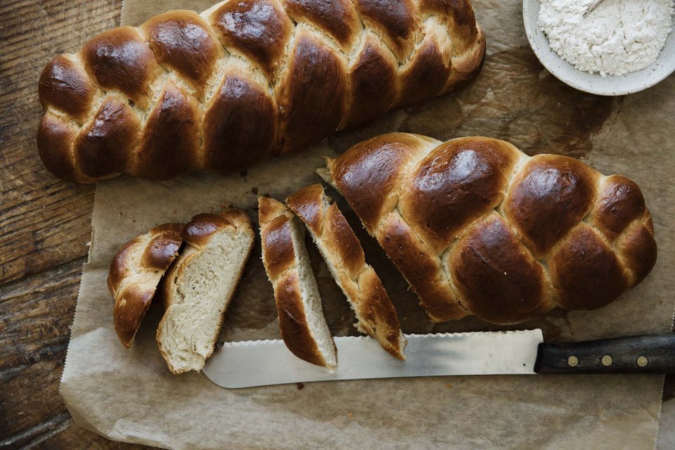 3 Strang Zopf gebacken