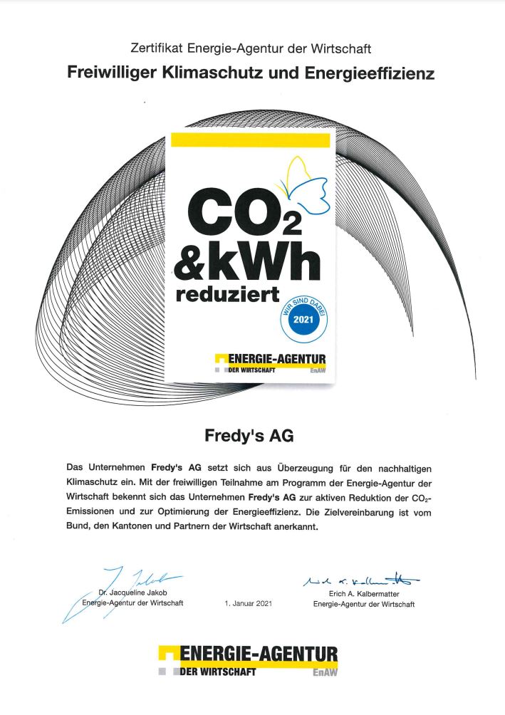 Zertifikat Energie-Agentur der Wirtschaft